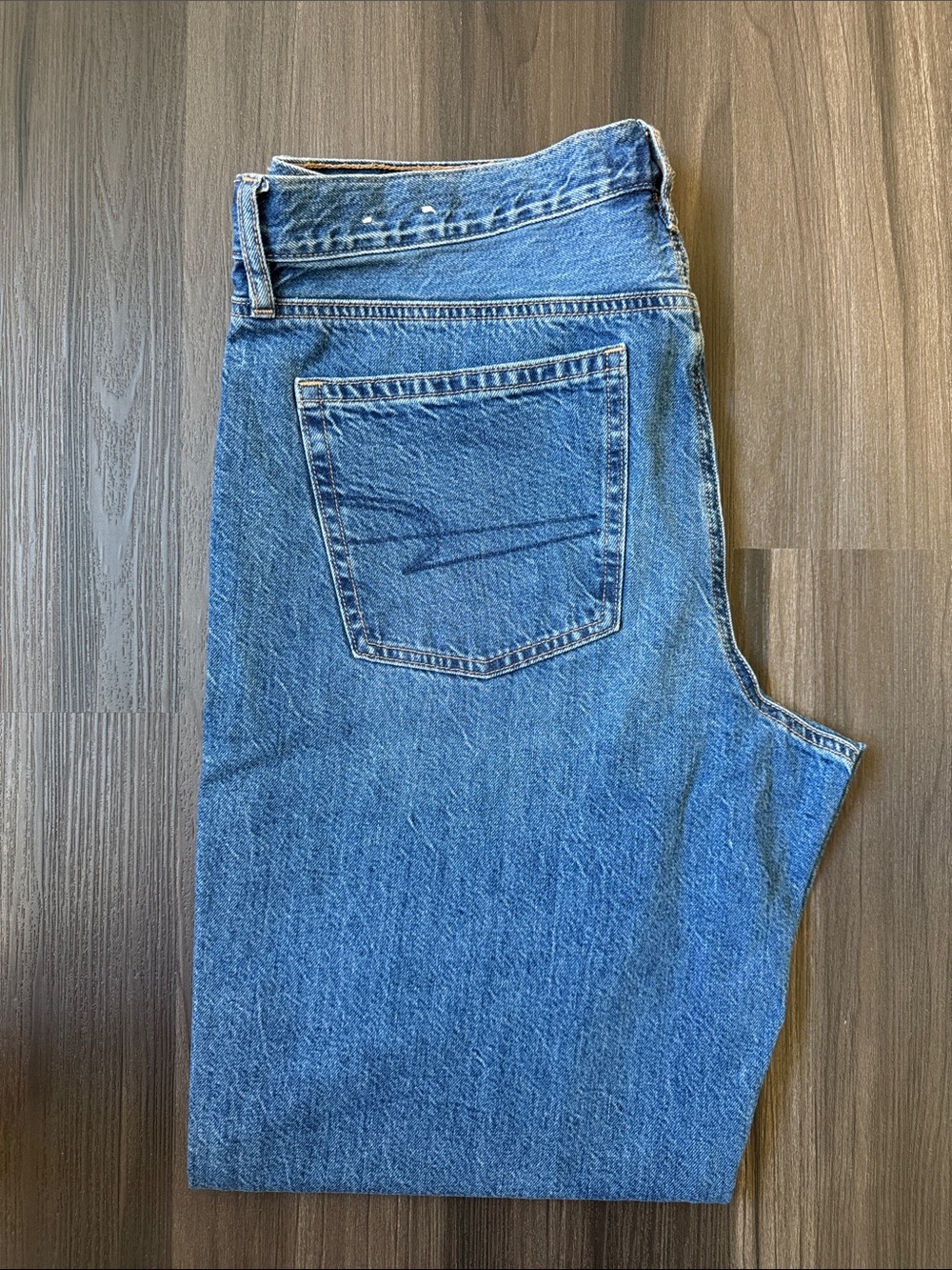 American Eagle Outfitters Straight Leg Jeans in Classic Blue